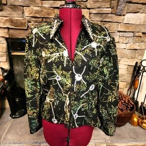 70s Honky Tonk Dagger Collar Jacket Shirt